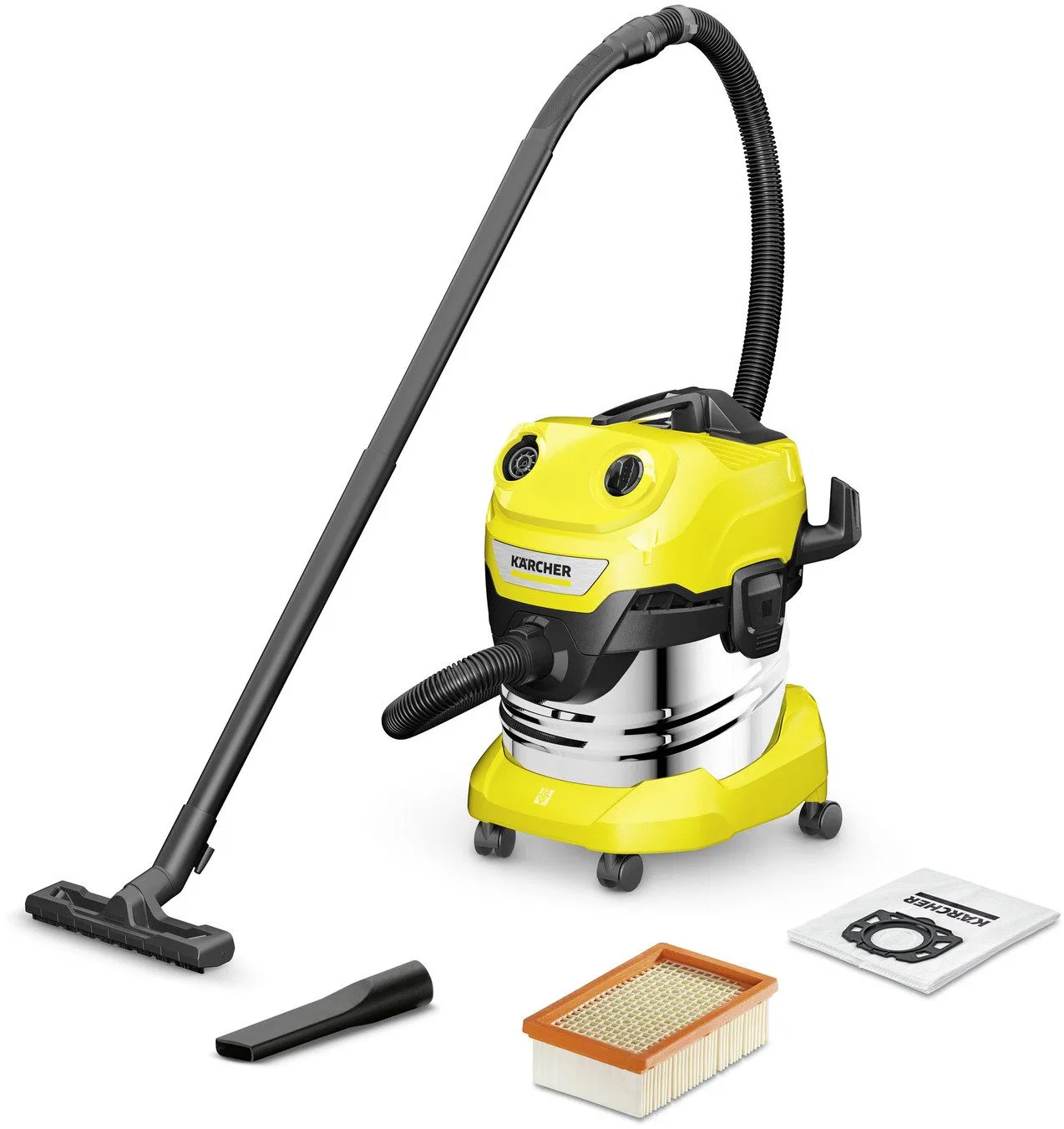 Odkurzacz przemysłowy Karcher Sauso-drėgno valymo siurblys Karcher WD 4 S V-20/5/22 1000 W