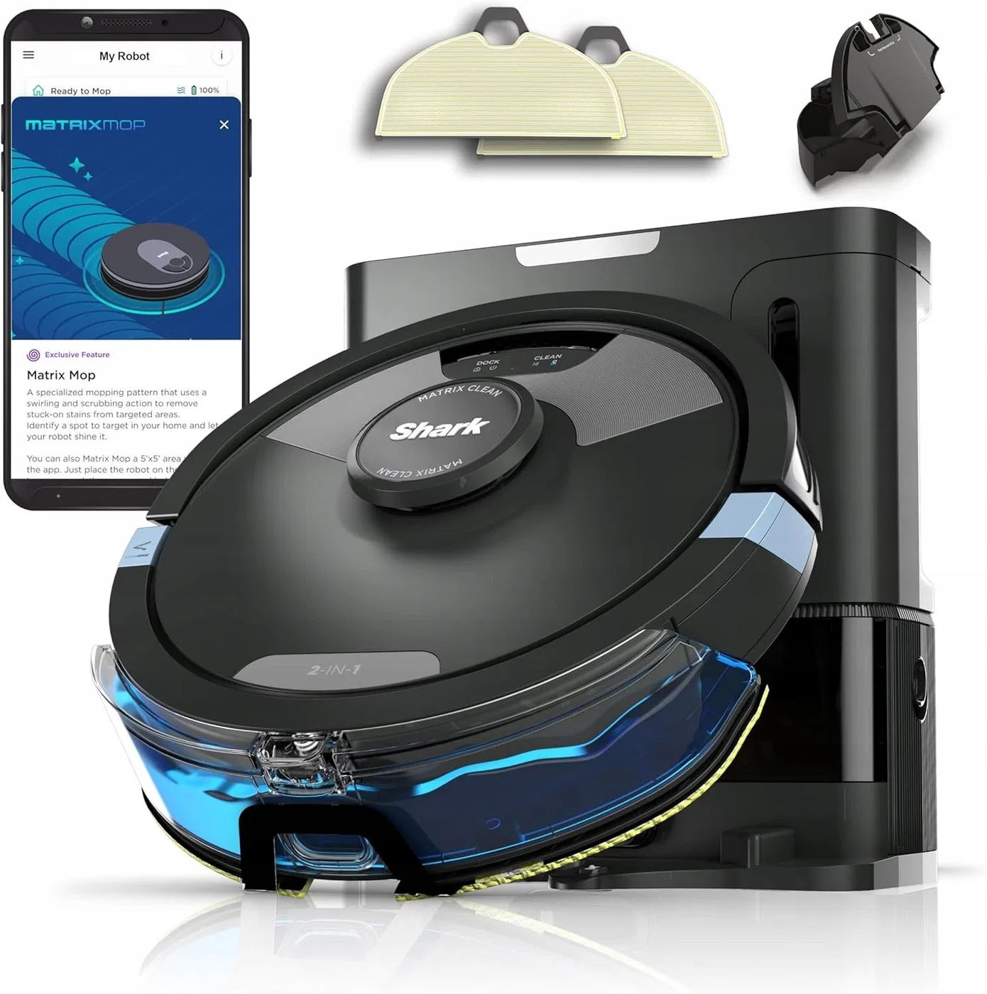 Shark Matrix Plus robot sprzątający 2w1 automatyczne opróżnianie nowy