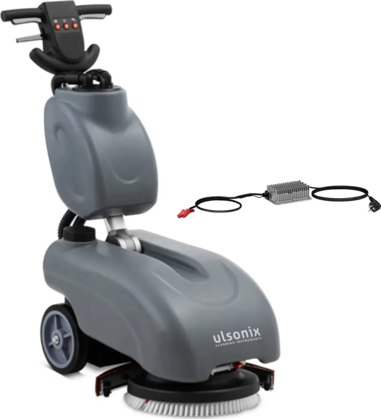 Ulsonix Szorowarka akumulatorowa do czyszczenia podłóg 35 cm 14'' 11.6 l 140 obr./min Szorowarka akumulatorowa do czyszczenia po