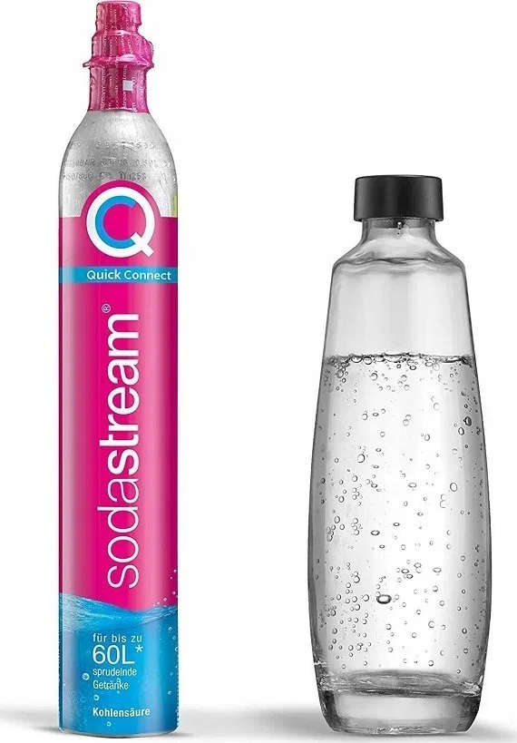 Sodastream SodaStream Zubehör Kit DUO Reservezylinder 60L QC+1 Glasflasche (1053400490)