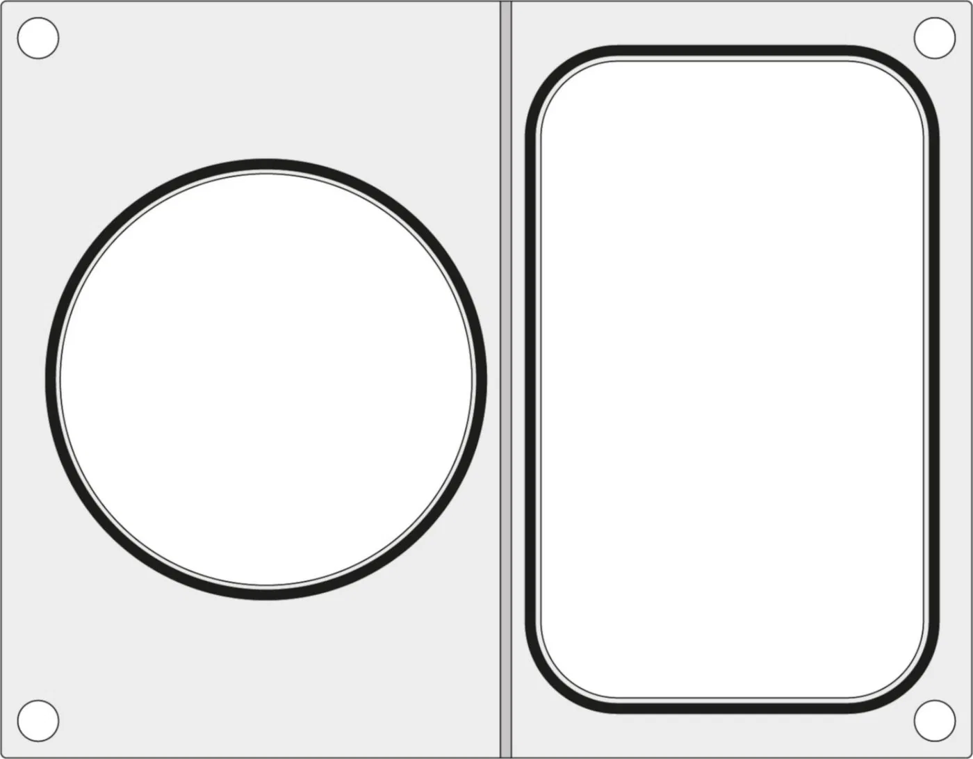 Hendi Matryca do zgrzewarki CAS CDS-01 na tackę bez podziału 178x113 mm + pojemnik śr. 115 mm - Hendi 805428 Matryca do zgrzewar