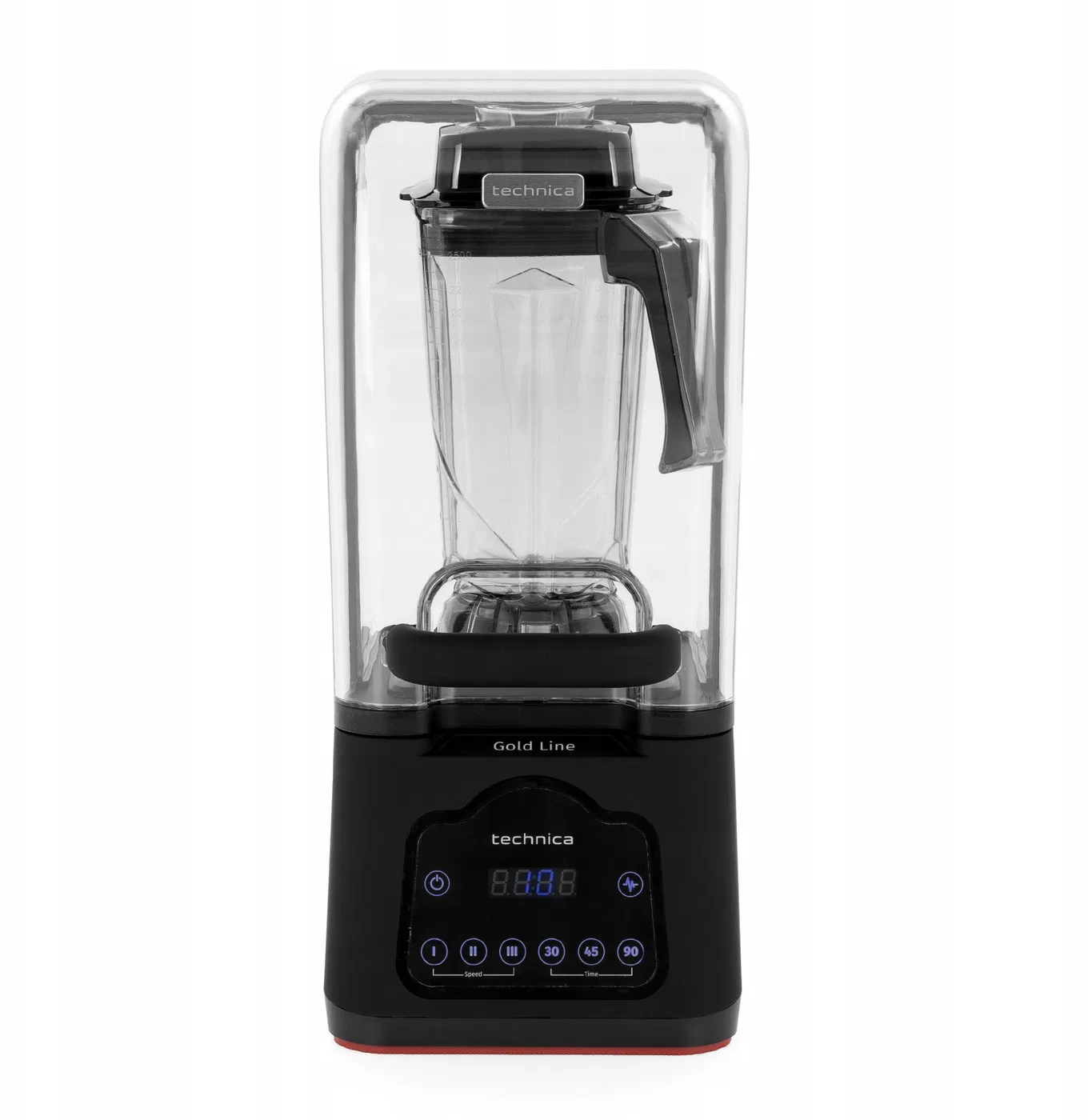 Blender barmański kielichowy z obudową tłumiącą hałas i cyfrowym panelem sterowania 1,68 kW, 230 V, 2,5 l, 260x235x550 mm | TECH