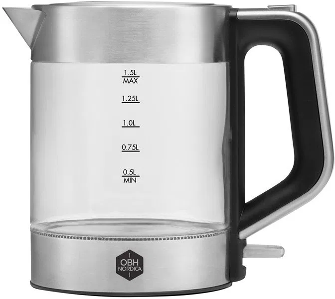 OBH Nordica Venice Glass kettle 1.5 L