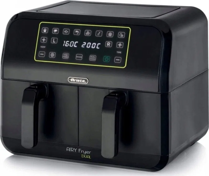 Frytkownica beztłuszczowa Ariete Ariete 4623/00 Podwójny 8 l 1700 W Frytkownica na gorące powietrze Czarny