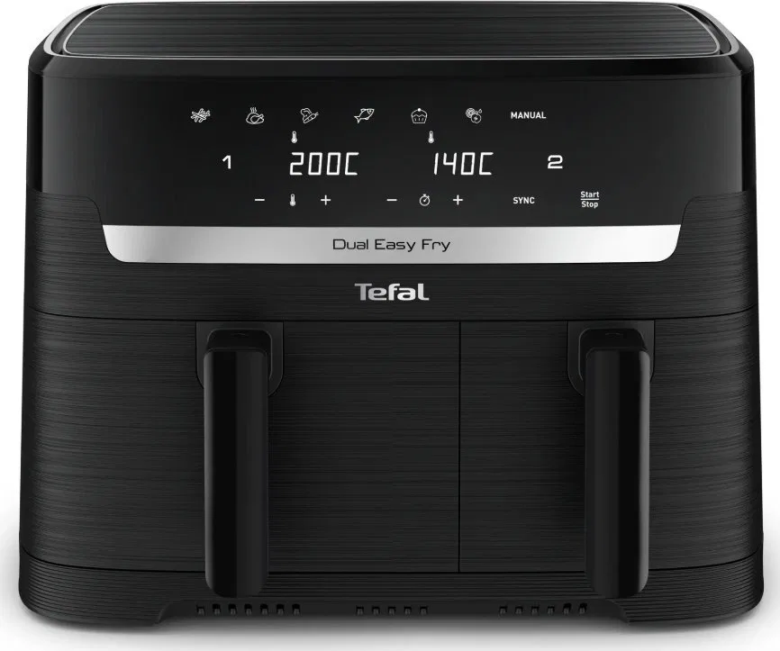 Frytkownica beztłuszczowa Tefal Dual Easy Fry EY901N10