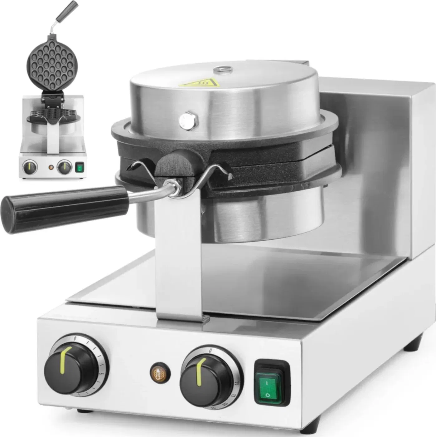 Gofrownica Hendi Gofrownica obrotowa do gofrów Bubble Waffle śr. 170 mm 1500 W Gofrownica obrotowa do gofrów Bubble Waffle śr. 1