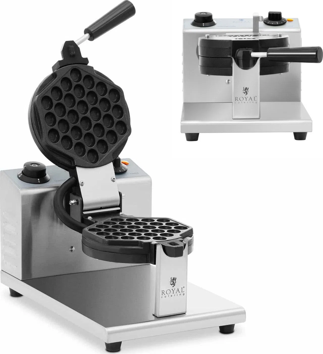 Gofrownica Royal Catering Gofrownica bąbelkowa śr. 17 cm 1200 W Gofrownica bąbelkowa śr. 17 cm 1200 W