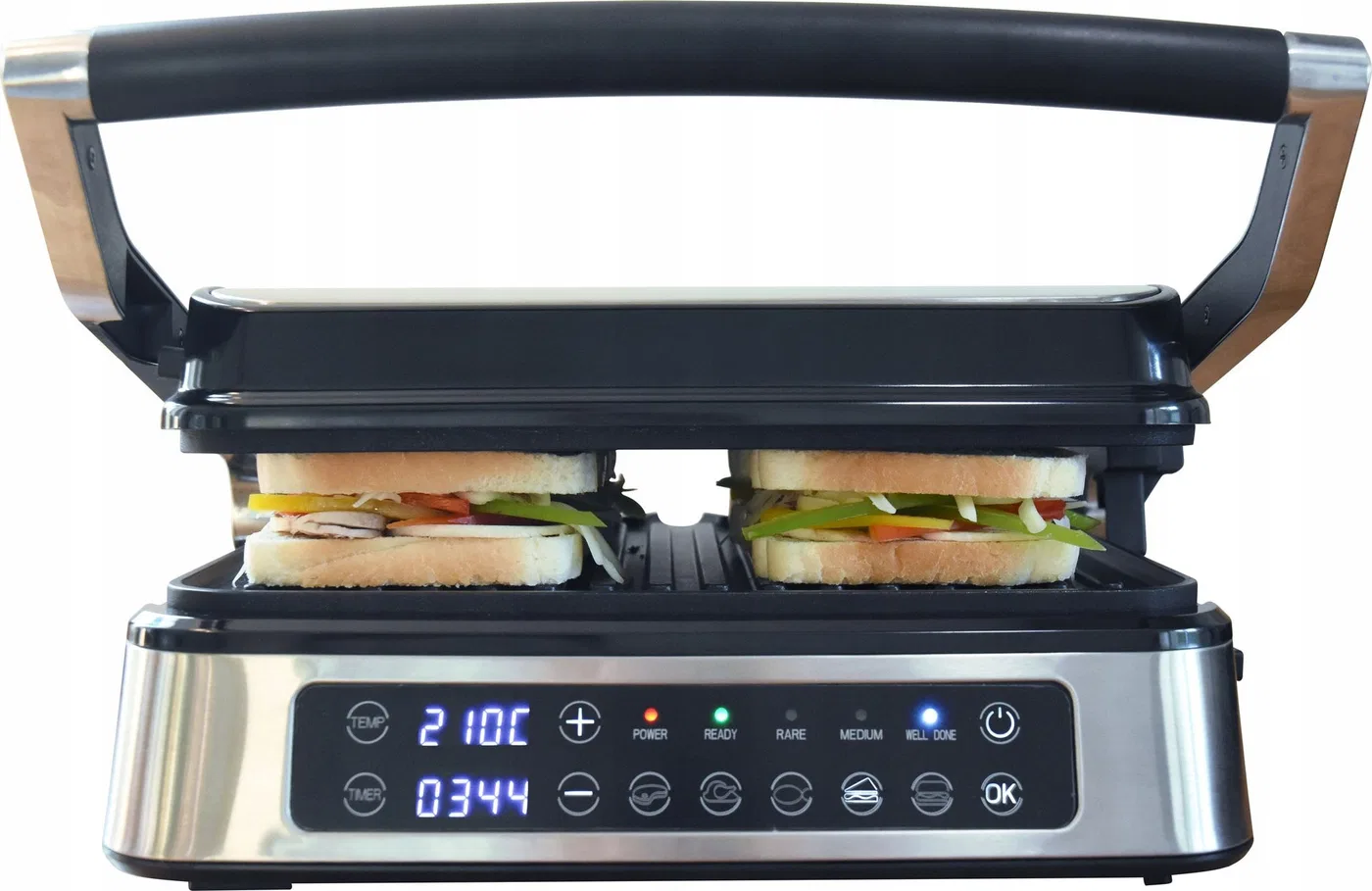 Grill elektryczny Lund GRILL ELEKTRYCZNY STOÅOWY 2000W,PANEL LED 29*23CM