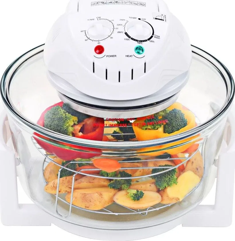 vidaXL Halogenowy piekarnik konwekcyjny z pierścieniem, 1400 W, 17 L
