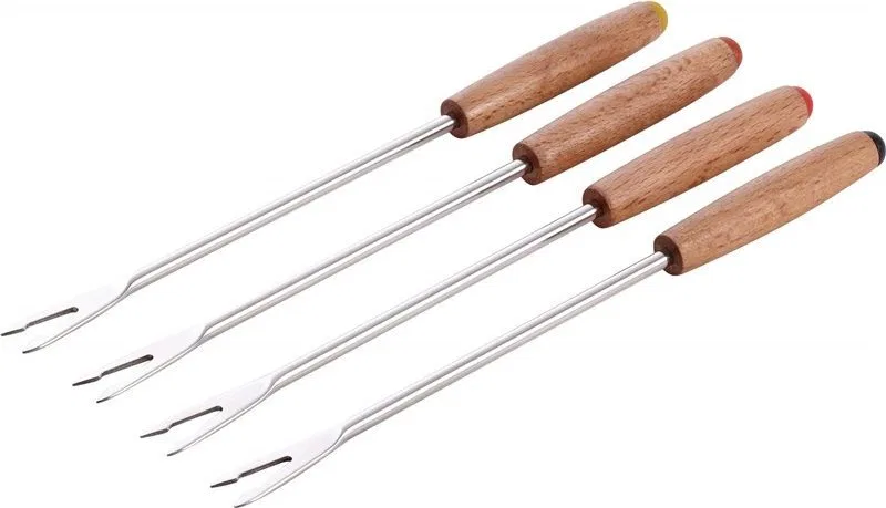 STAUB Zestaw 4 krótkich widelców do fondue Staub