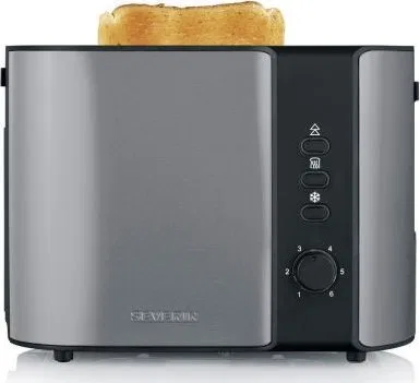 Toster Severin Severin AT 9573 toster 2 kaw. 800 W Antracyt, Czarny