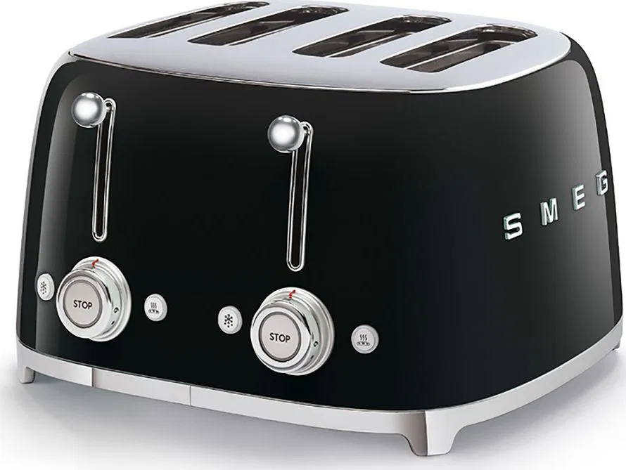 Toster Smeg czarny TSF03BLEU