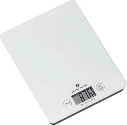 Waga kuchenna Zassenhaus elektroniczna 16,5x21,5 cm biała