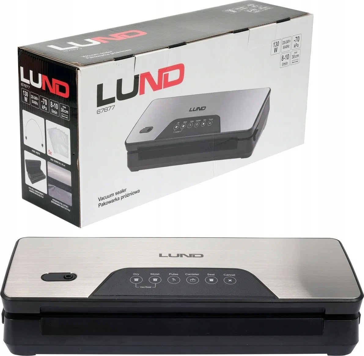 Lund PAKOWARKA PRÃÅ»NIOWA 130W, MAX 30CM,