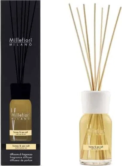 Dyfuzor zapachowy Grupa Zachodnia MM MILLEFIORI MILANO Pałeczki zapachowe 500 ml Honey & Sea Salt