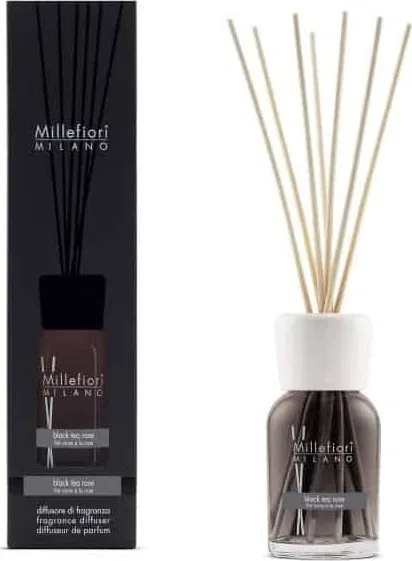 Dyfuzor zapachowy Grupa Zachodnia MM MILLEFIORI MILANO Pałeczki zapachowe 500 ml Black Tea Rose