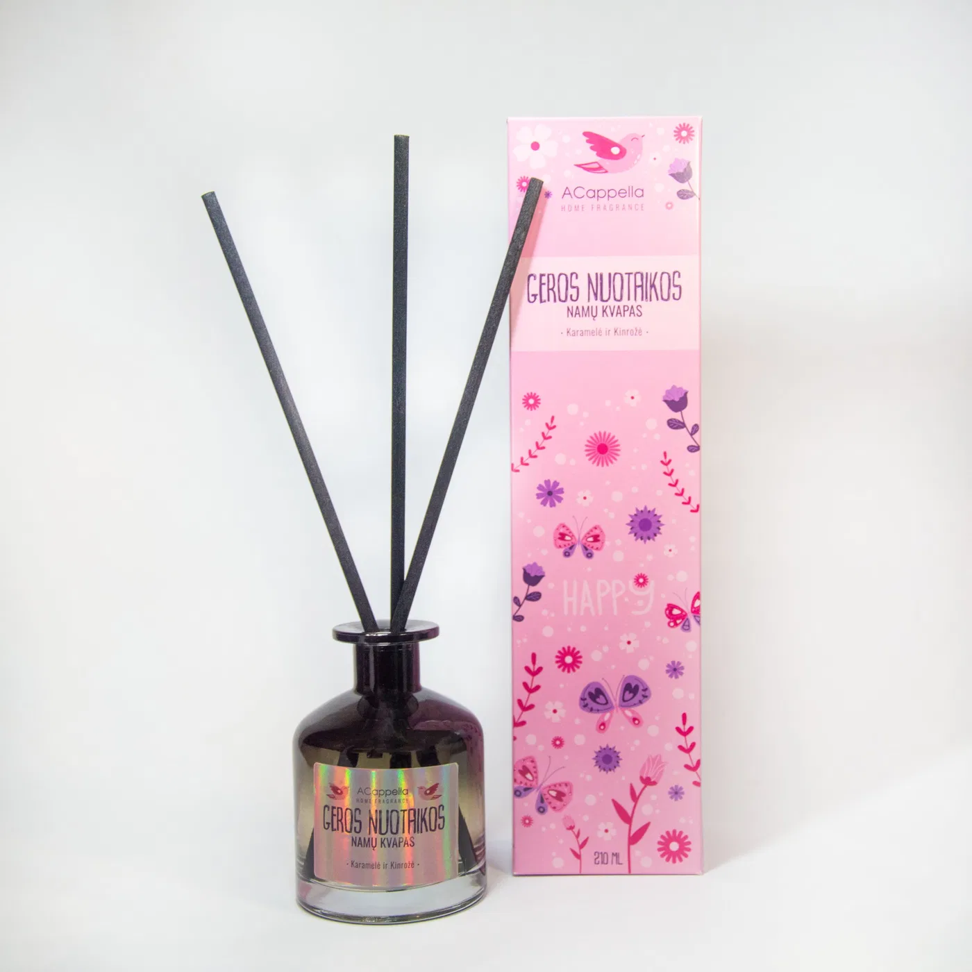 Home fragrance with sticks ACAPPELLA GOOD MOOD, 210 ml