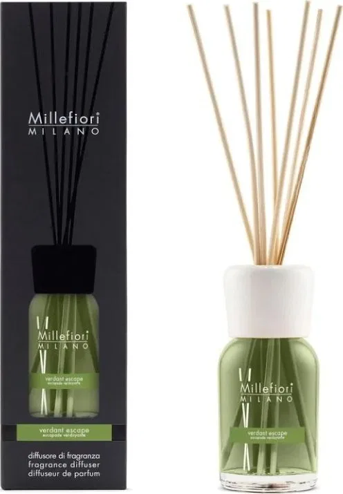 Dyfuzor zapachowy Grupa Zachodnia MM MILLEFIORI MILANO Pałeczki zapachowe 250 ml Verdant Escape