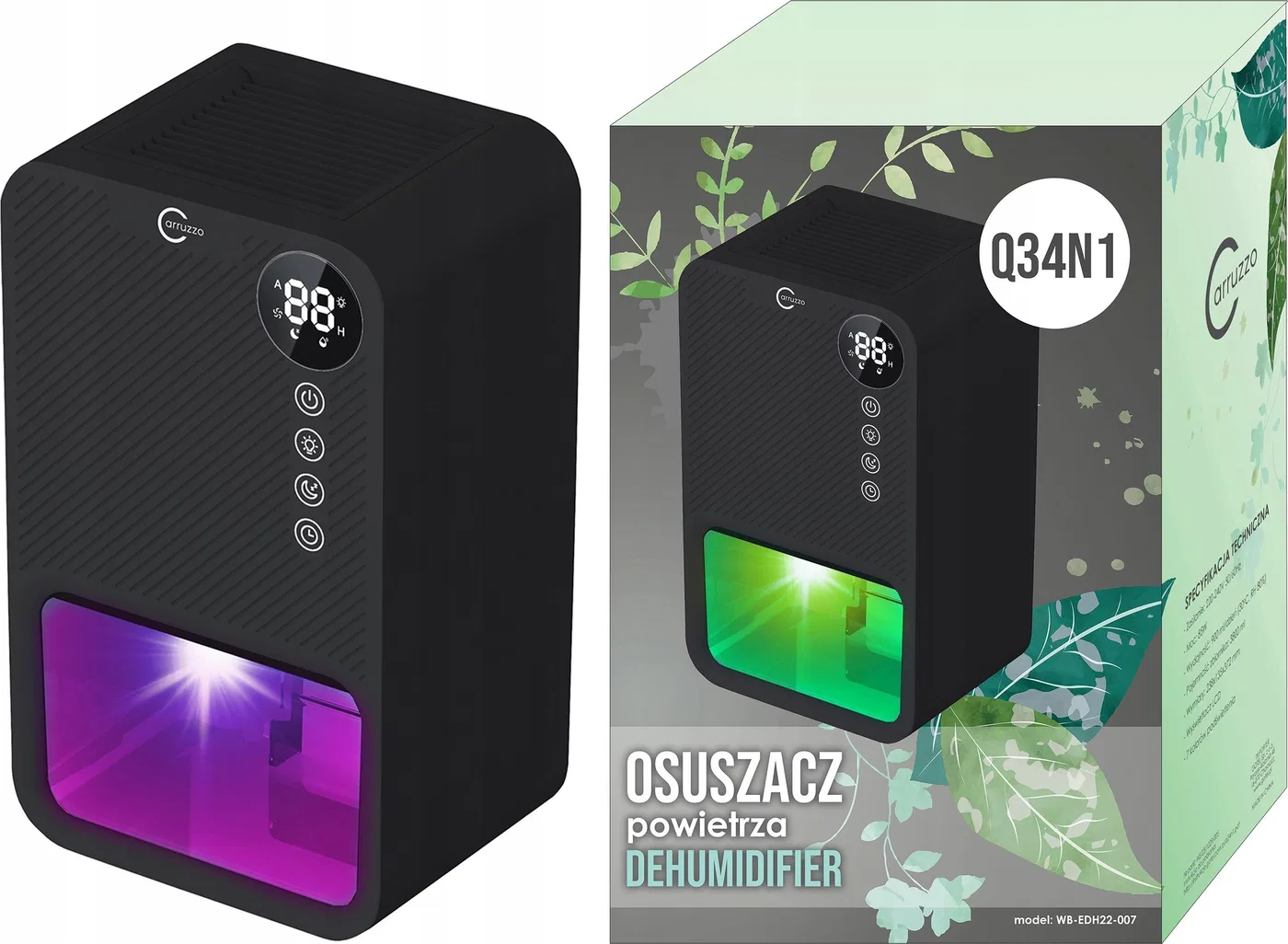 Carruzzo Q34N1 OSUSZACZ POWIETRZA LED 3,8L