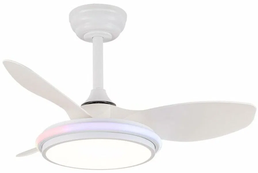 Wentylator sufitowy CristalRecord STEL EVO MINI RGB RETRAC Przezroczysty