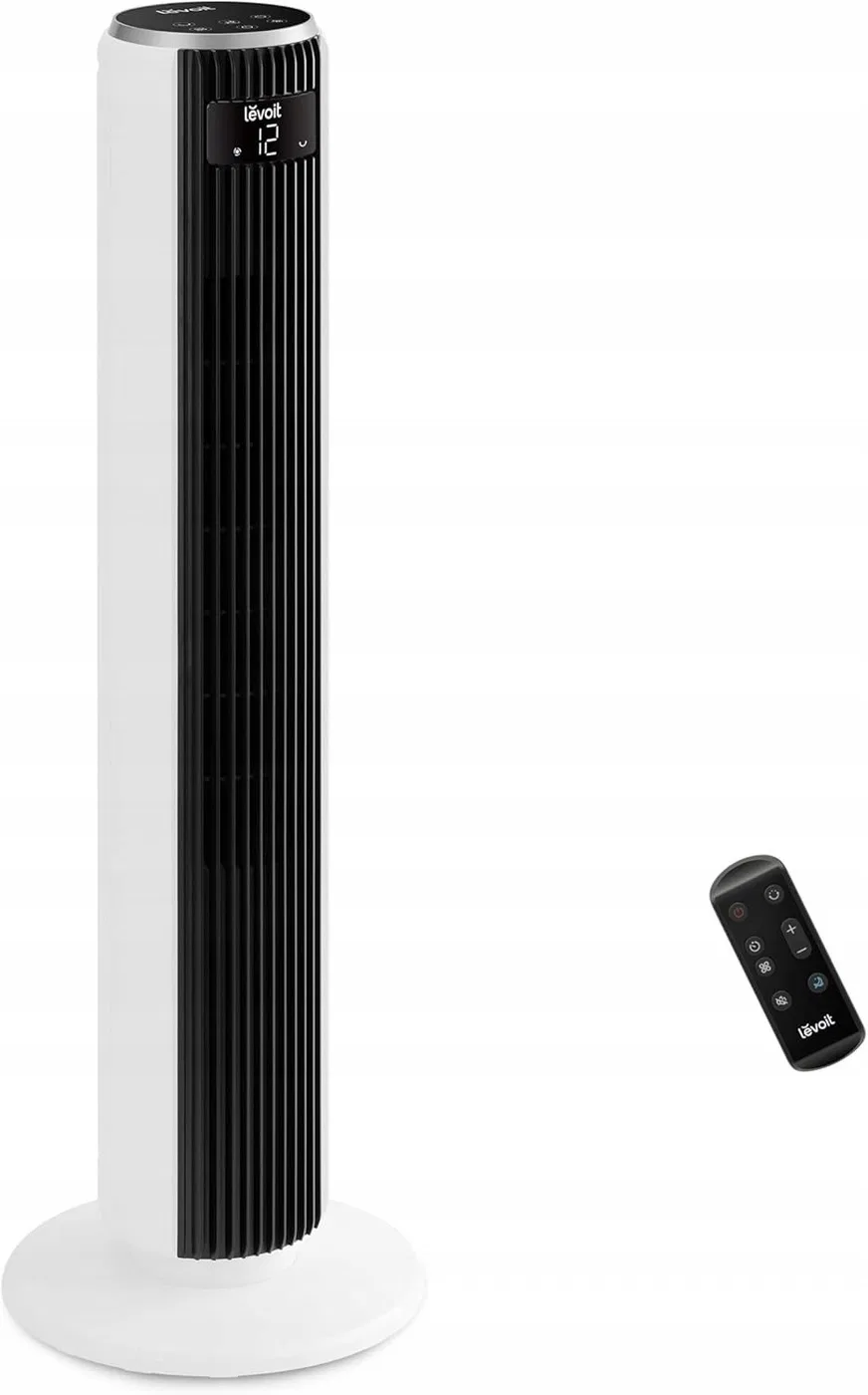 Levoit wentylator kolumnowy silnik DC 20dB 26W 4 tryby z pilotem