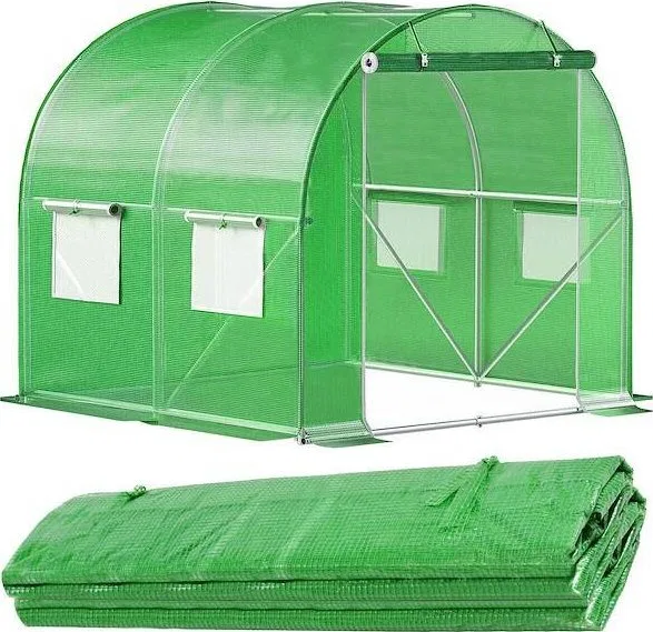 Springos Folia na tunel ogrodowy 2x2x2 m zapasowe poszycie na szklarnię UV-4 140gs/m zielone UNIWERSALNY