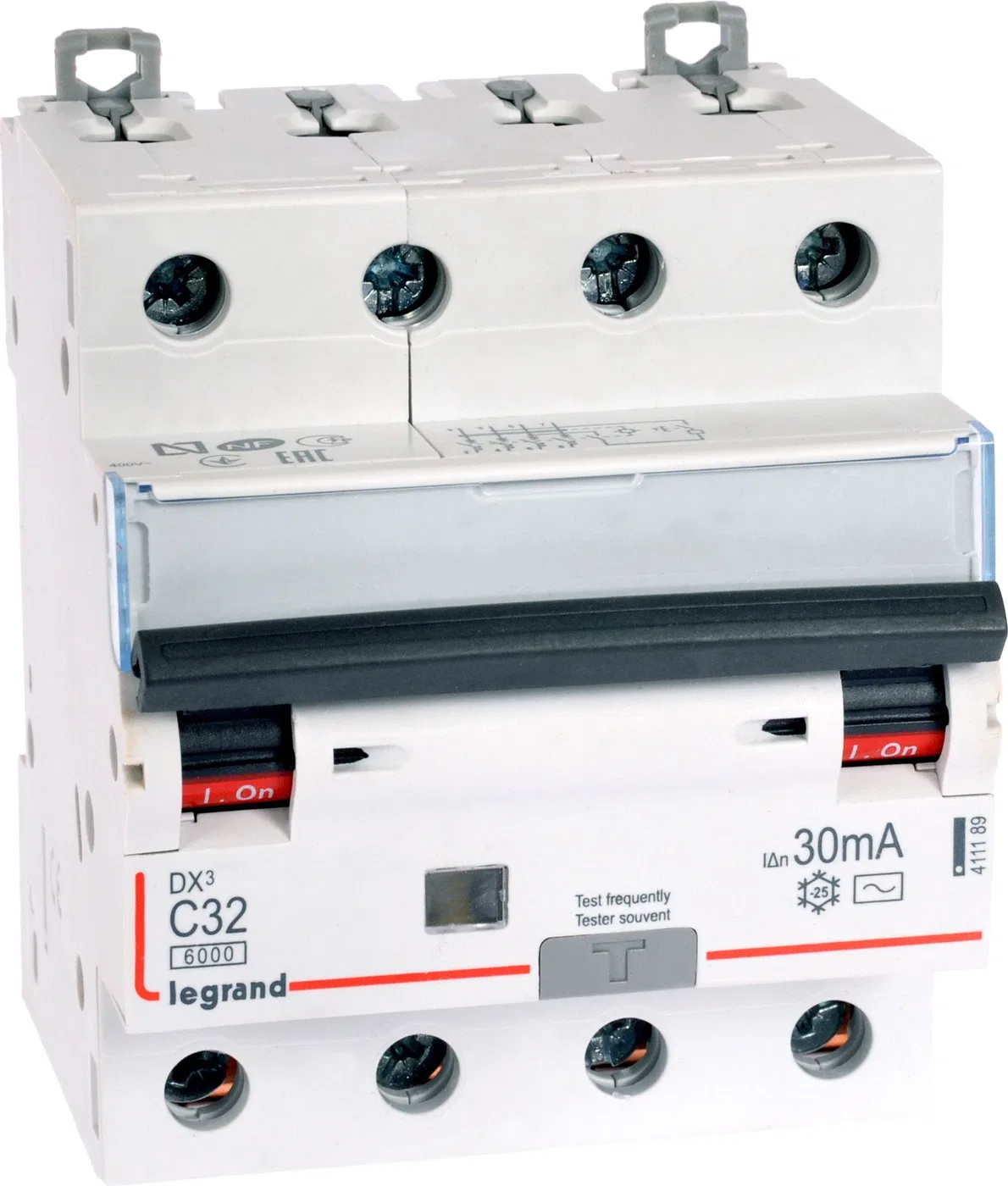 Legrand Wyłącznik różnicowo-nadprądowy 4P 32A C 0,03A typ AC P314 DX3 (411189)