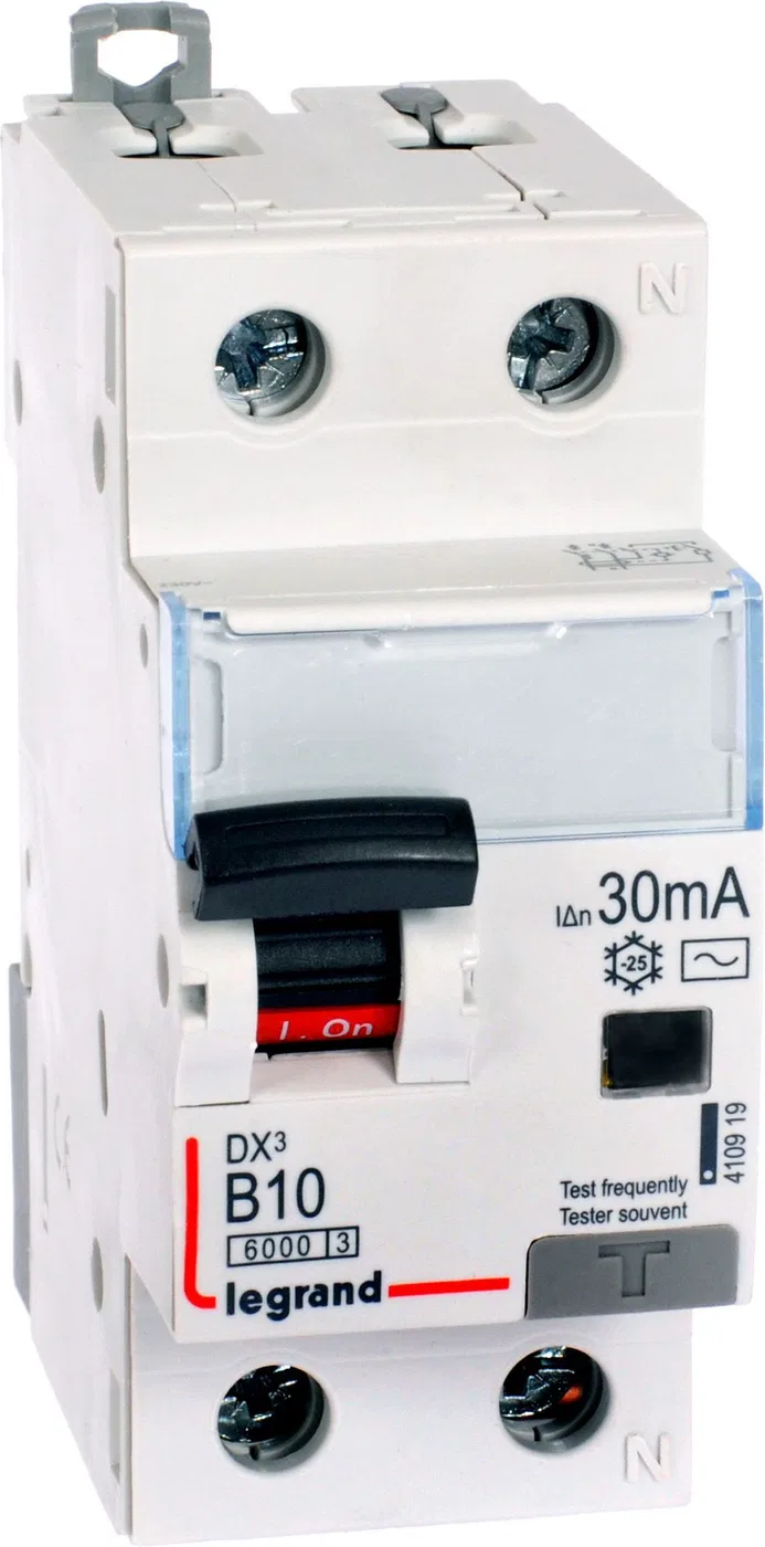 Legrand Wyłącznik różnicowo-nadprądowy 2P 10A B 0,03A typ AC P312 - 410919