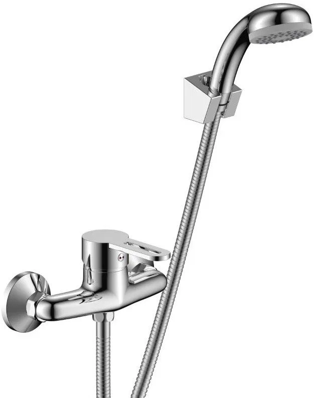 Shower mixer AQUALINE SHARK 12 K, hose, head, holder
