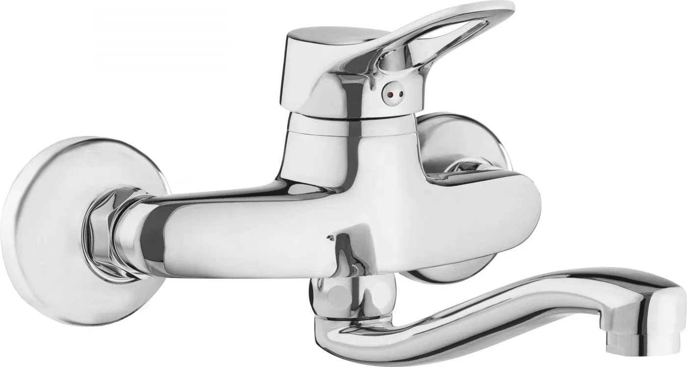 Bateria umywalkowa Neo Vero ścienna chrom (BOW 050M)