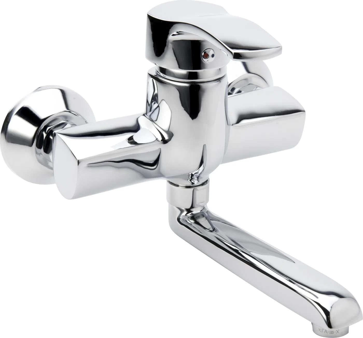 Bateria umywalkowa KFA Kwarc ścienna chrom (4200-810-00)