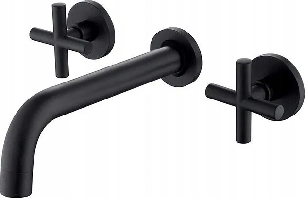 Bateria umywalkowa Rea Exit podtynkowa czarny mat (REA-B8000)