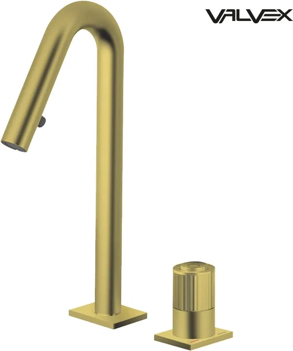 2417620 / VALVEX / ENKO / BATERIA UMYW. 2-OTW. BRUSHED GOLD /