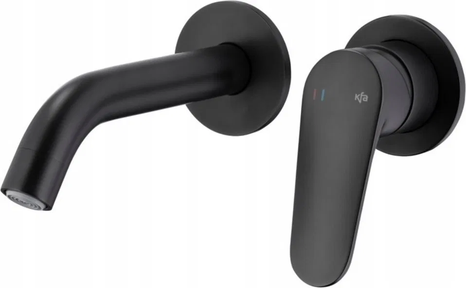 Bateria umywalkowa KFA BATERIA OTAVA, UMYWALKOWA, PODTYNKOWA, ŚCIENNA, BLACK