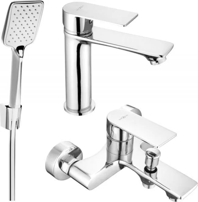 Bateria wannowa Mexen Mexen Royo R62 zestaw wannowy, chrom - 72203R62-00