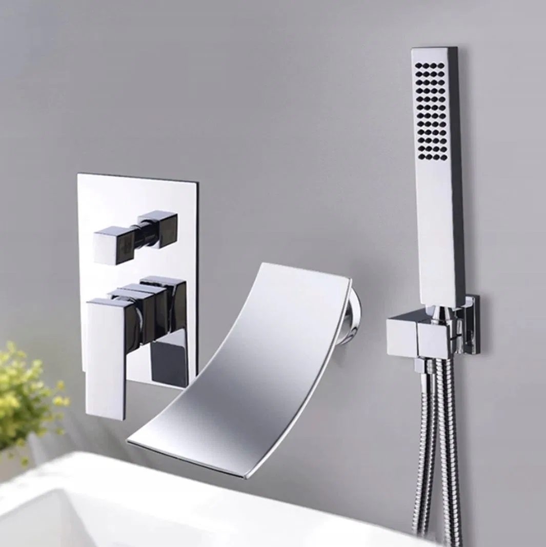 Bateria wannowa PDS Premium Exclusive ścienna chrom