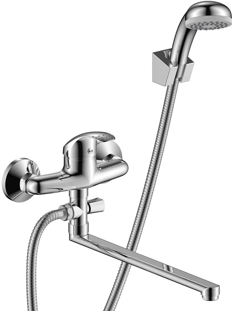 Bath faucet AQUALINE SHARK 12 C with shower hose and head
