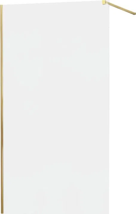 Mexen Mexen Kioto ścianka prysznicowa 100 x 200 cm, szron 8 mm, złoty - 800-100-101-50-30