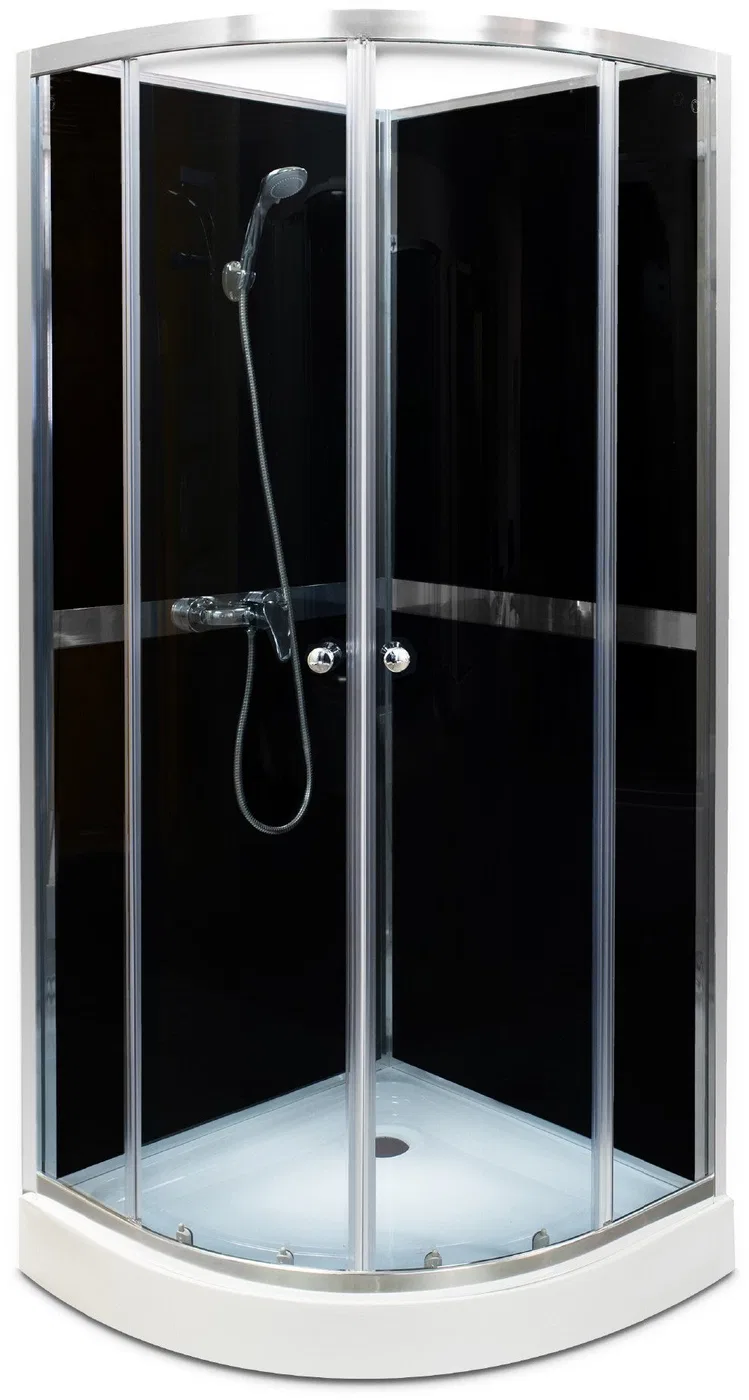 SHOWER ENCL QA047-90 NERO 90X90X200 3P