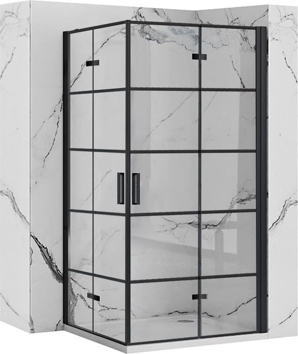 Rea Kabina prysznicowa Rea Molier Black Double 80x80