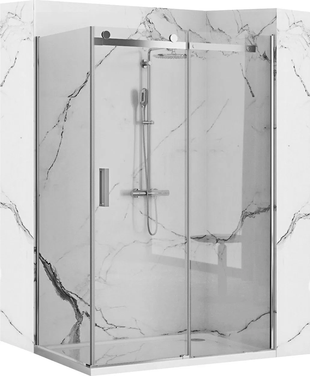 Rea Kabina prysznicowa Rea Nixon 80x140 Chrome
