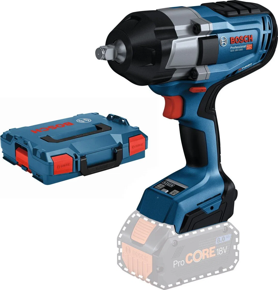 Klucz udarowy Bosch GDS 18V-1000 18 V 1/2"