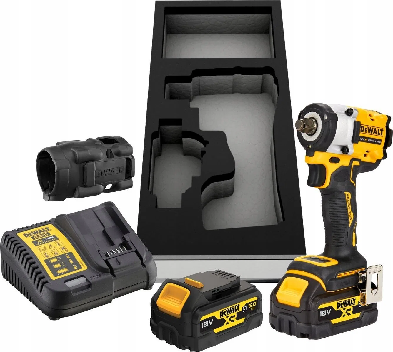 Klucz udarowy Dewalt KLUCZ UDAROWY 1/2" 18V 406Nm 2x5,0Ah Z WYTŁOCZKĄ DO WÓZKA PIERŚCIEŃ DCF921P2G
