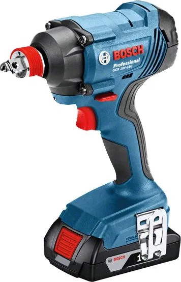 Klucz udarowy Bosch GDX 180-LI 18 V 1/4" + 2 x akumulator 2 Ah
