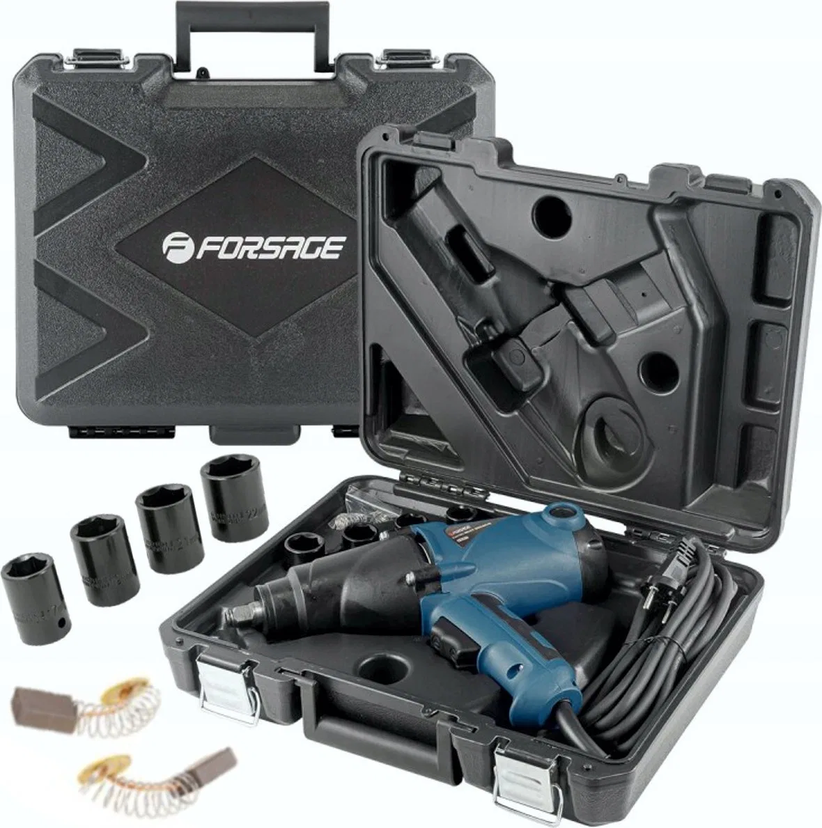 Klucz udarowy Forsage Elektryczny klucz udarowy 1/2" 500Nm 1010W + nasadki