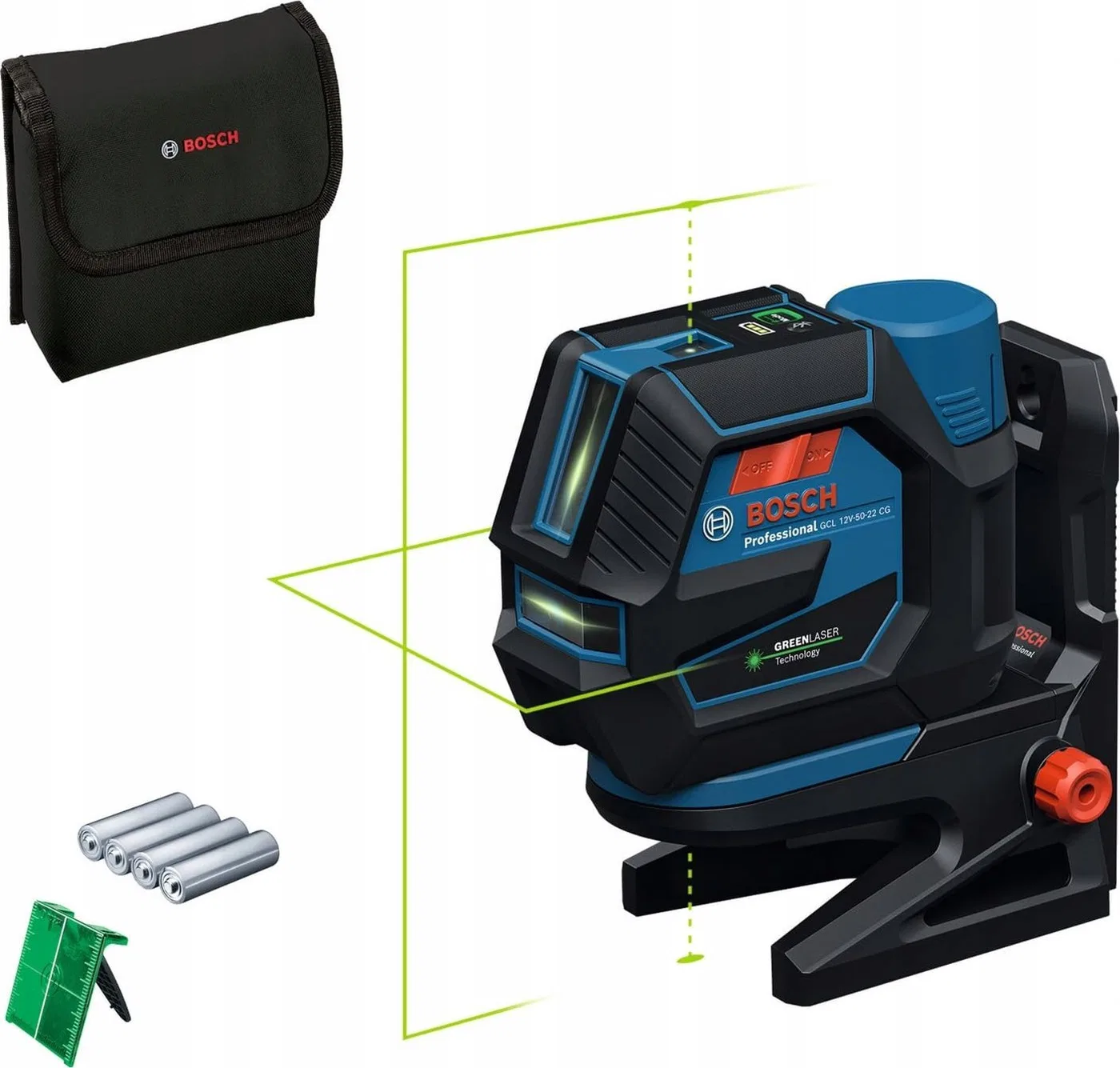 LASER LINIOWY GCL 12V-50 CG+RM20+TARCZA
