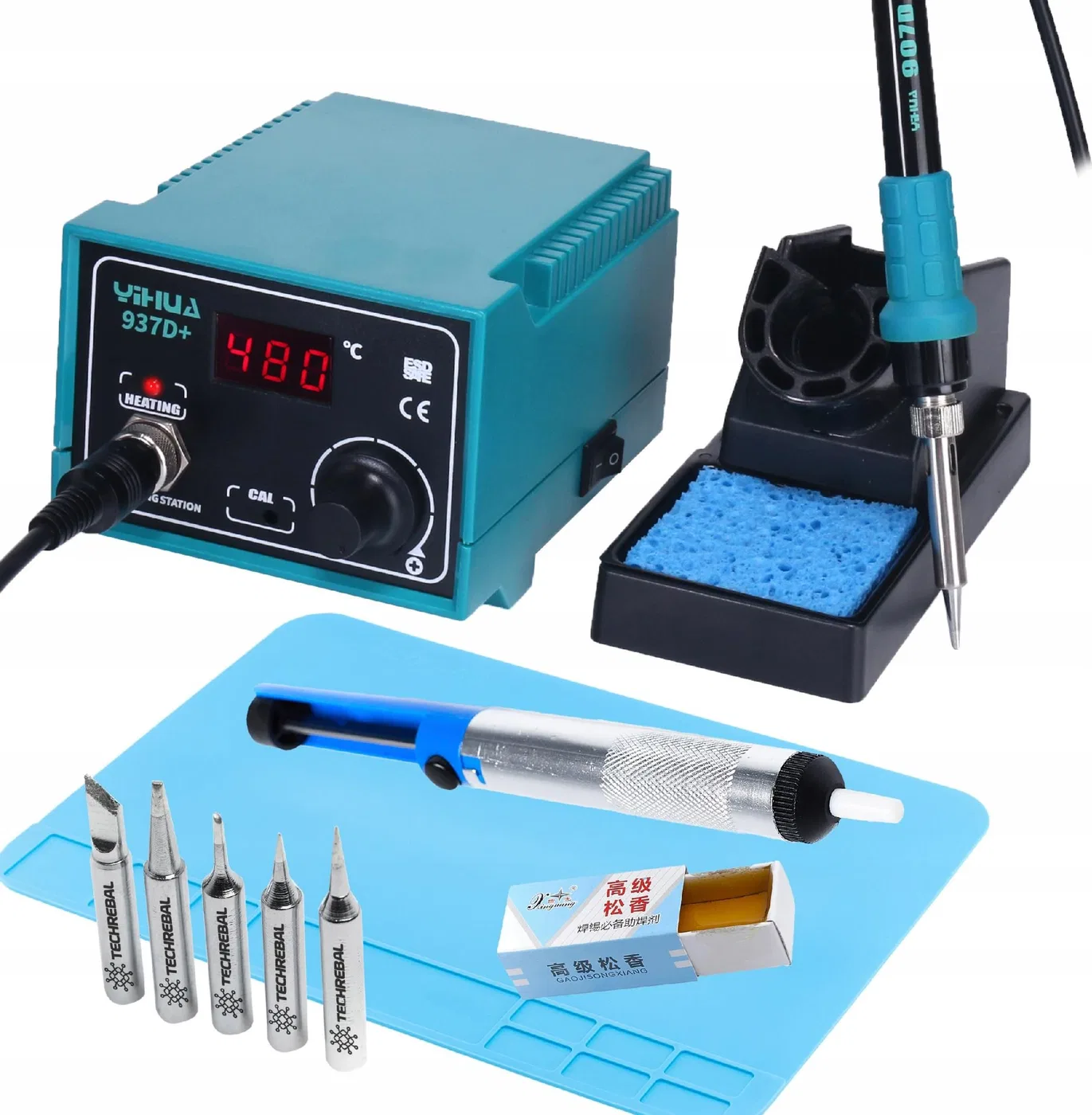 Techrebal Stacja lutownicza 937D+ KIT25