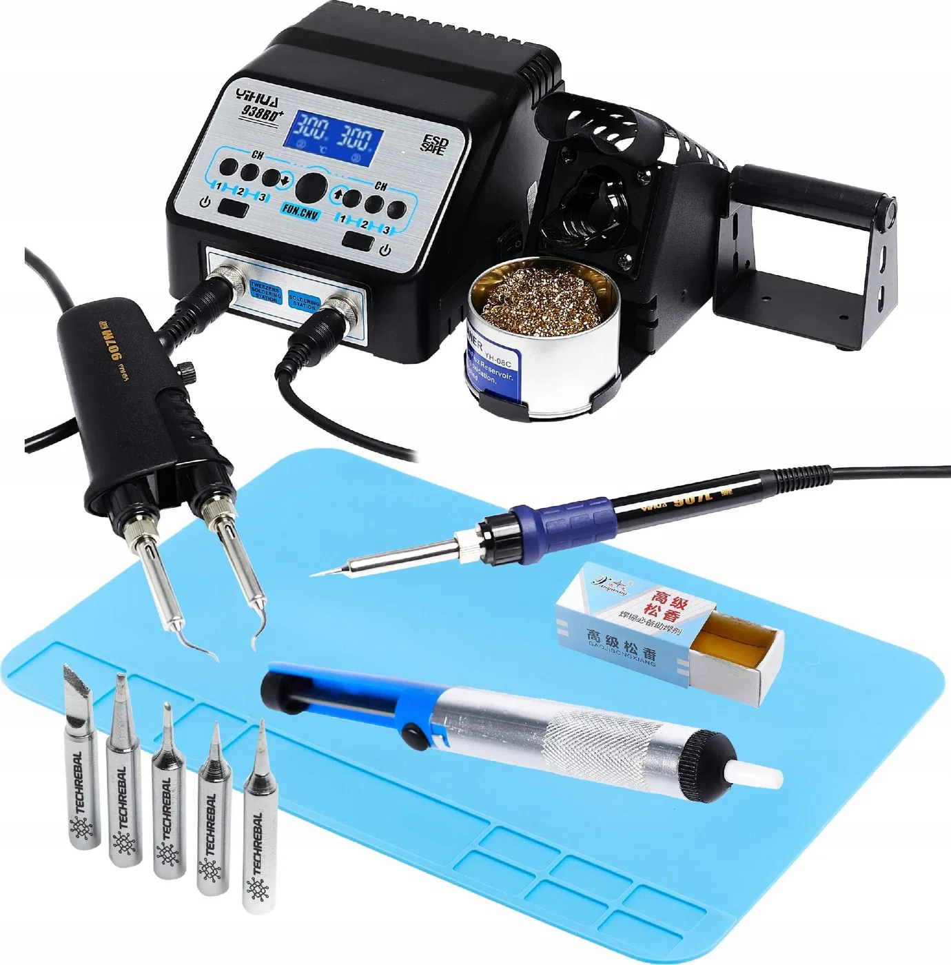 Techrebal Stacja lutownicza 938BD+ KIT25