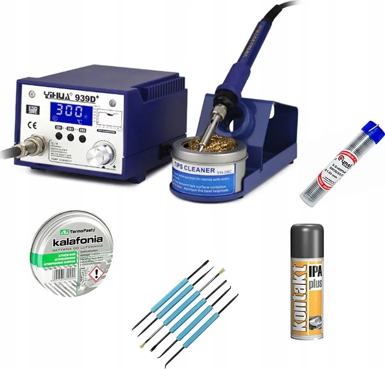Techrebal Stacja lutownicza 939D+ + KIT 17