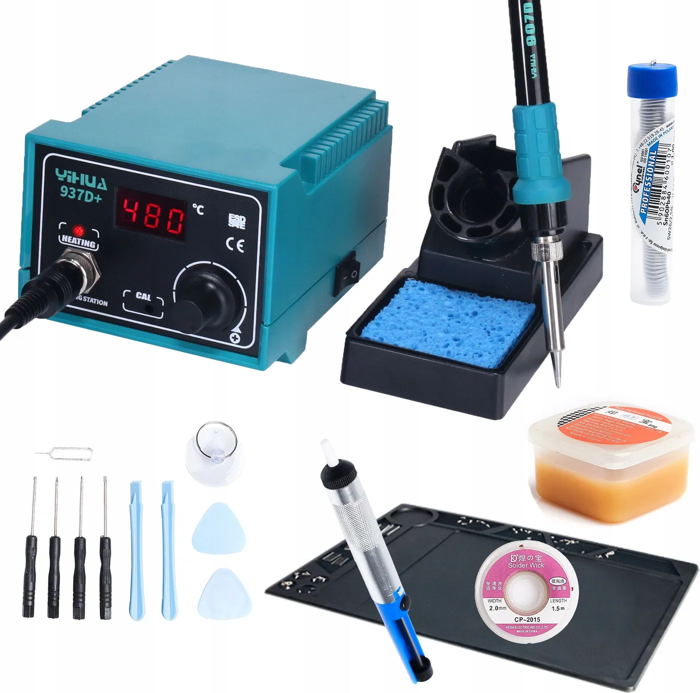 Techrebal Stacja lutownicza Yihua 937D+ Mata KIT4